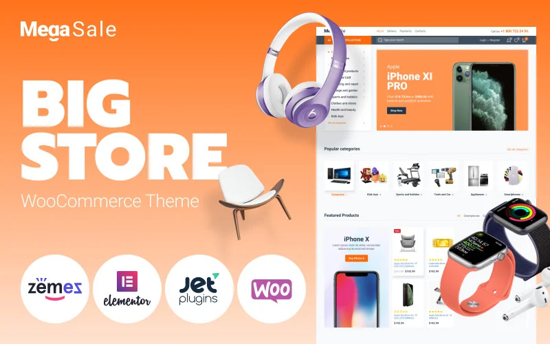 MegaSale – Thème WooCommerce innovant pour supermarchés en ligne