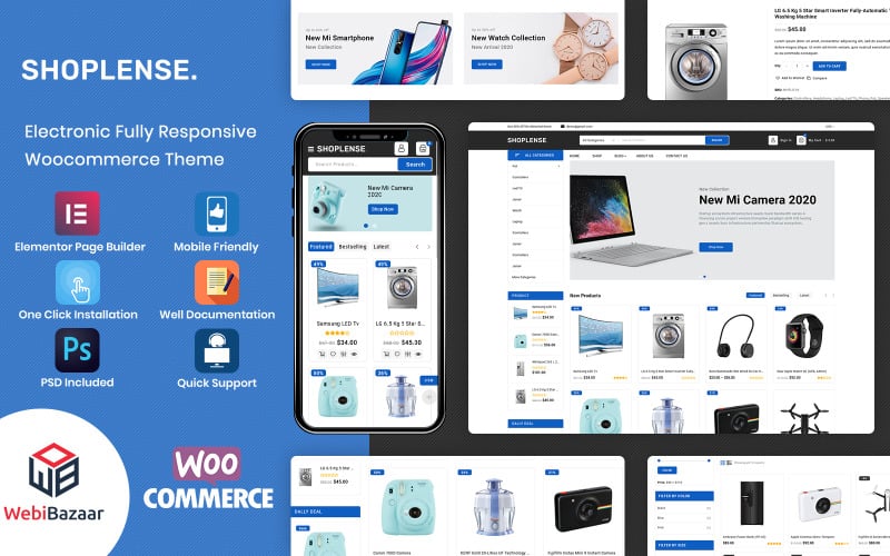 Shoplense – Thème WooCommerce premium pour l’électronique