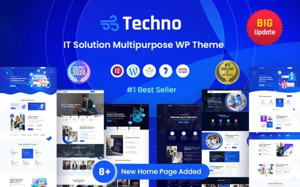 Techno - Thème WordPress pour consultants en technologies de l'information et en affaires