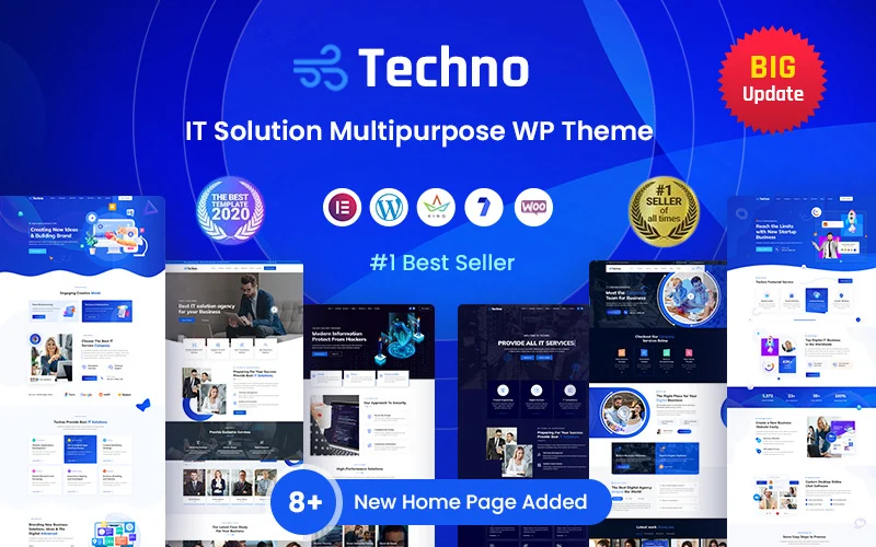 Techno – Thème WordPress pour consultants en technologies de l’information et en affaires