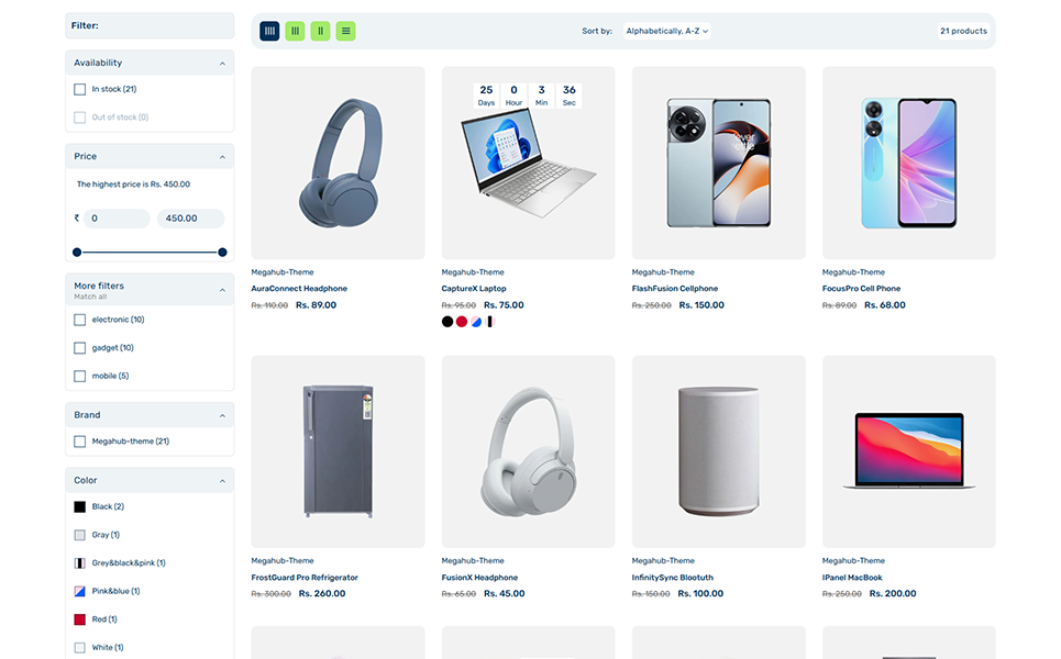 MegaHub – Le thème Shopify pour les boutiques d’électronique et de gadgets