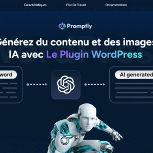 Promptly – Plugin WordPress pour le générateur de contenu et d'images IA