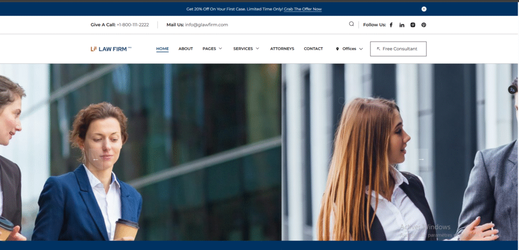 Thème WordPress réactif et polyvalent pour le droit