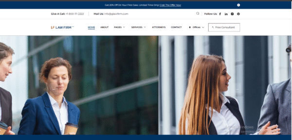 Thème WordPress réactif et polyvalent pour le droit