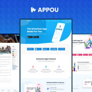 Appou - Modèle de page de destination HTML5 pour l'application Bootstrap