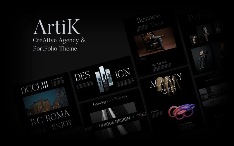 Artik – Modèle de site Web HTML5 pour agence créative et portfolio