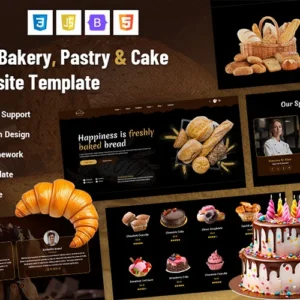 Bekland - Modèle de site web pour boulangerie, pâtisserie et pâtisserie