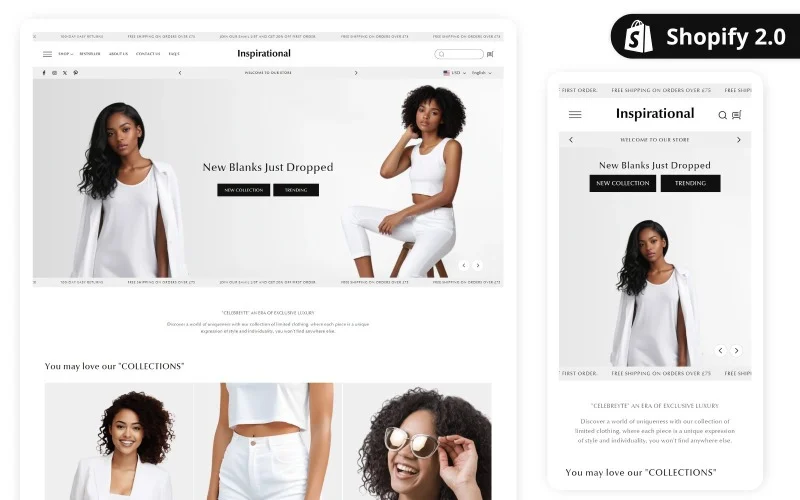 Meilleures inspirations mode – Thèmes mode Shopify | Thème Shopify 2.0