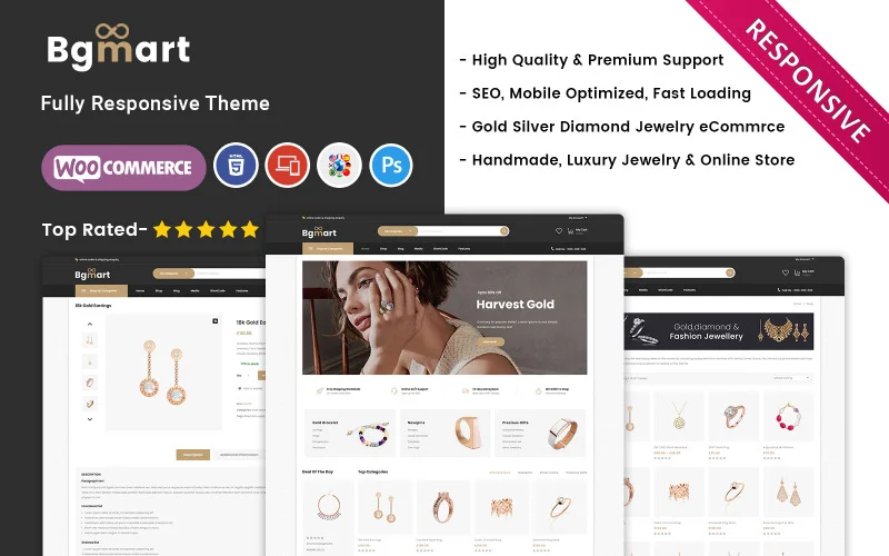 Bgmart – Thème WooCommerce réactif pour bijoux et accessoires