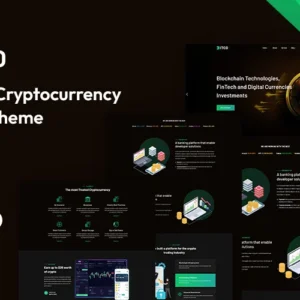 Bitco – Modèle de site web dédié aux cryptomonnaies Bitcoin et ICO