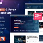 BitProfit - Modèle HTML5 pour site web d'investissement et de Forex