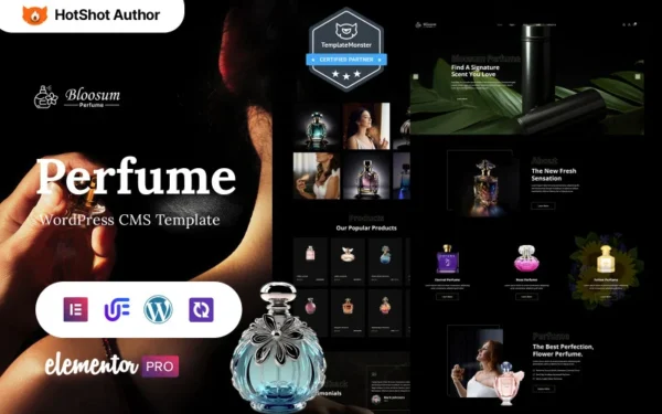 Bloosum - Thème WordPress Elementor pour boutique de parfums et cosmétiques