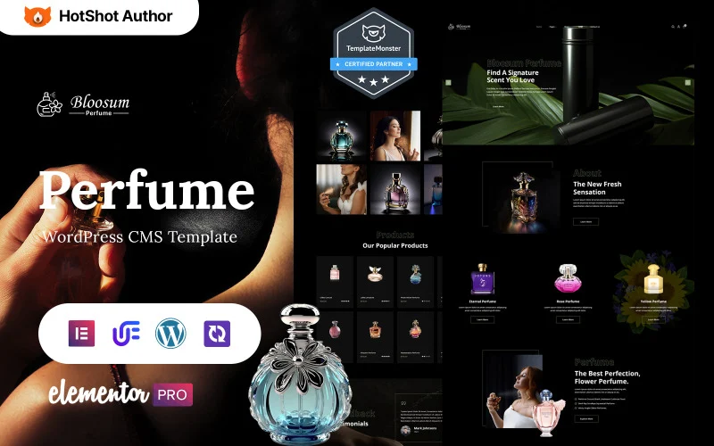 Bloosum – Thème WordPress Elementor pour boutique de parfums et cosmétiques