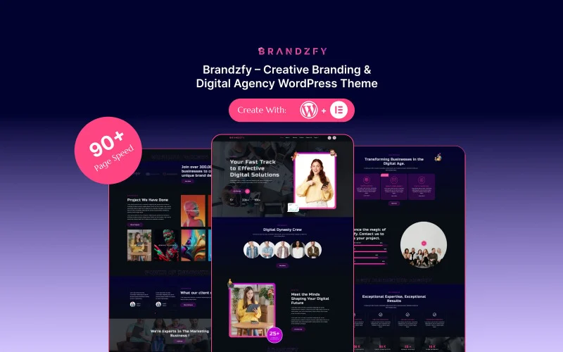 Brandzfy – Thème WordPress pour agence de branding et de création numérique