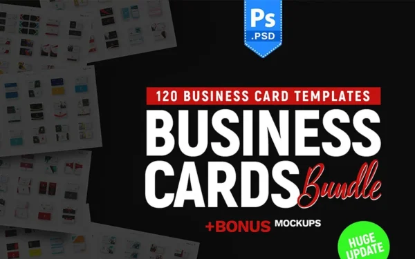 120 cartes de visite Super Saver - Modèle d'identité d'entreprise