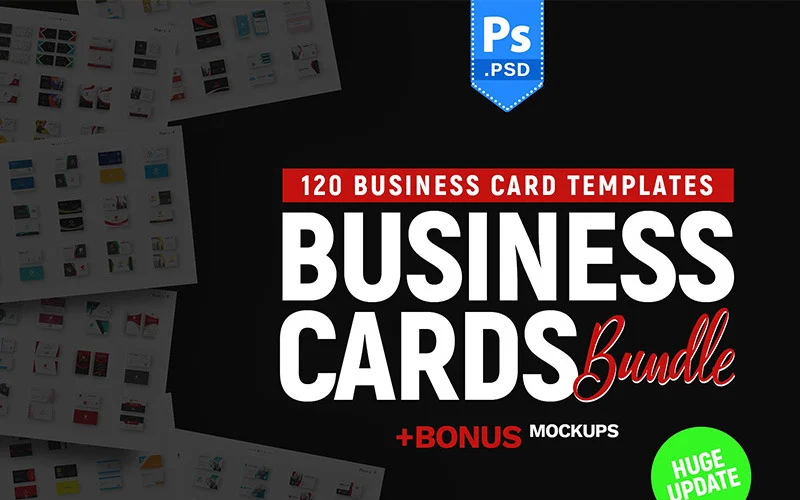 120 cartes de visite Super Saver – Modèle d’identité d’entreprise