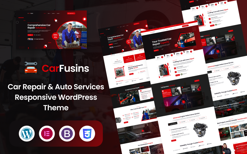 Thème WordPress réactif pour la réparation et les services automobiles