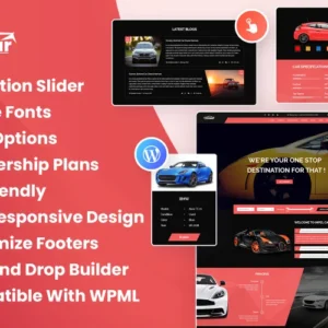 Carobar - Thème WordPress pour concessionnaires automobiles