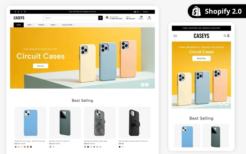 Caseys – Thème Shopify pour la mode tendance | OS 2.0