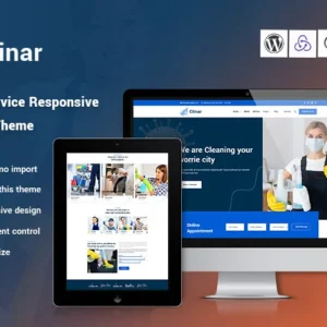 Clinar - Thème WordPress réactif pour services de maintenance et de nettoyage