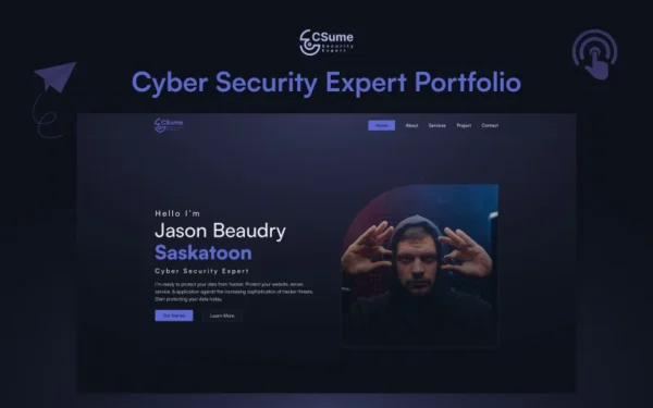 Csume V3 : Modèle Elementor pour expert en cybersécurité, kit Elementor