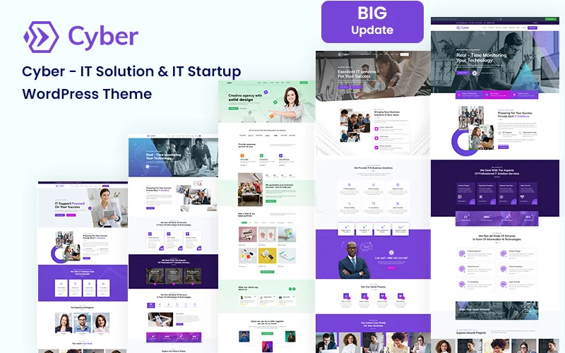 Modèle HTML5 de site Web pour solutions informatiques et services aux entreprises