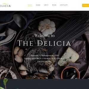 Delicia - Thème WordPress réactif pour restaurant
