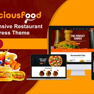 Thème WordPress réactif pour restaurant Deliciousfood