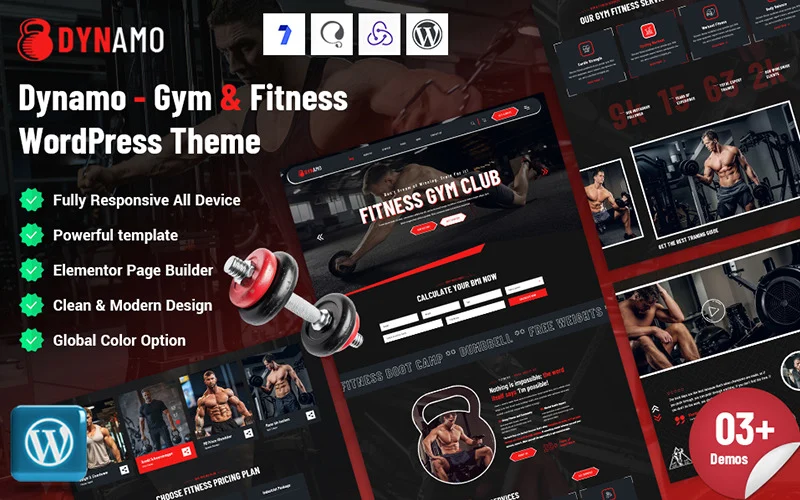 Denamo – Thème WordPress pour salle de sport et fitness