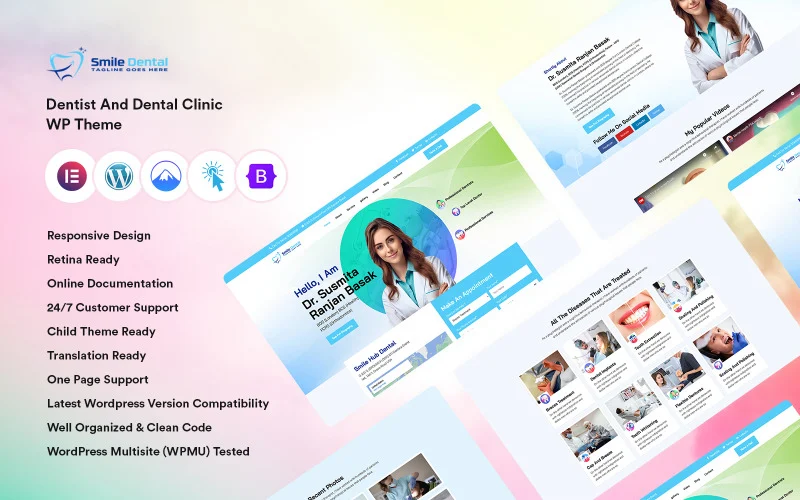 Thème WordPress pour dentiste et clinique dentaire.