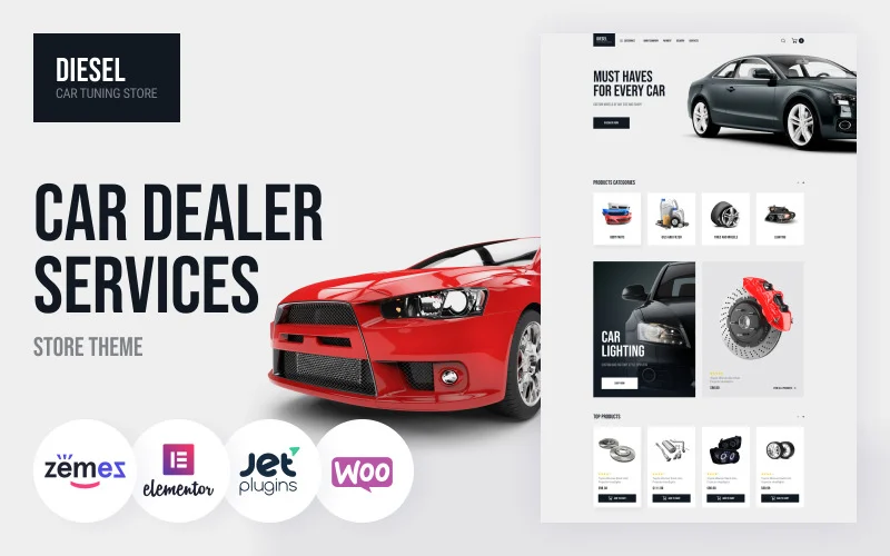 Diesel – Thème WooCommerce pour les concessionnaires automobiles