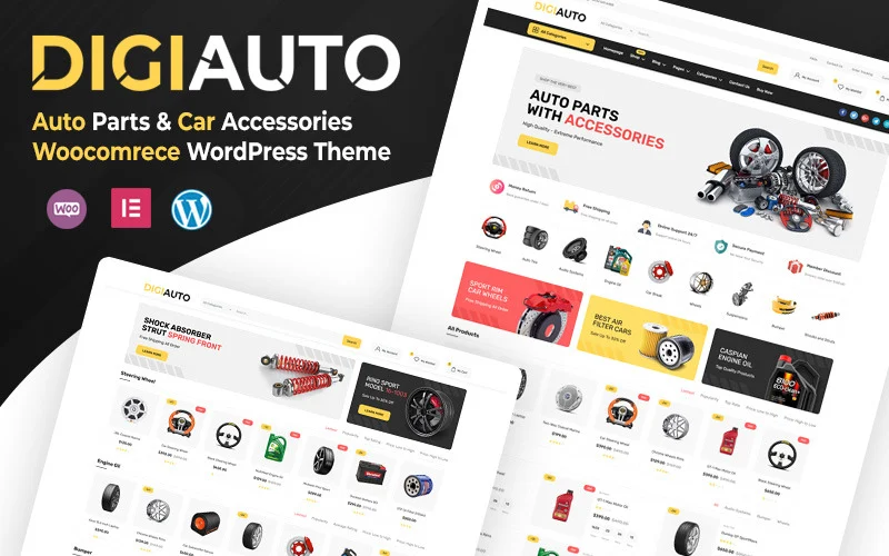 DigiAuto – Thème WordPress WooCommerce pour pièces et accessoires automobiles