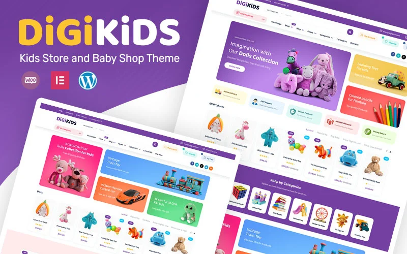 Digikids – Thème WooCommerce pour boutique pour enfants et bébés