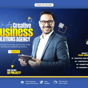 Modèles de bannières pour agences de marketing numérique et réseaux sociaux d'entreprise