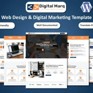 Digital Marq - Agence de conception Web et de marketing numérique - Thème WordPress Elementor