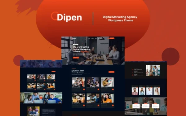 Dipen - Thème WordPress pour agence de marketing numérique