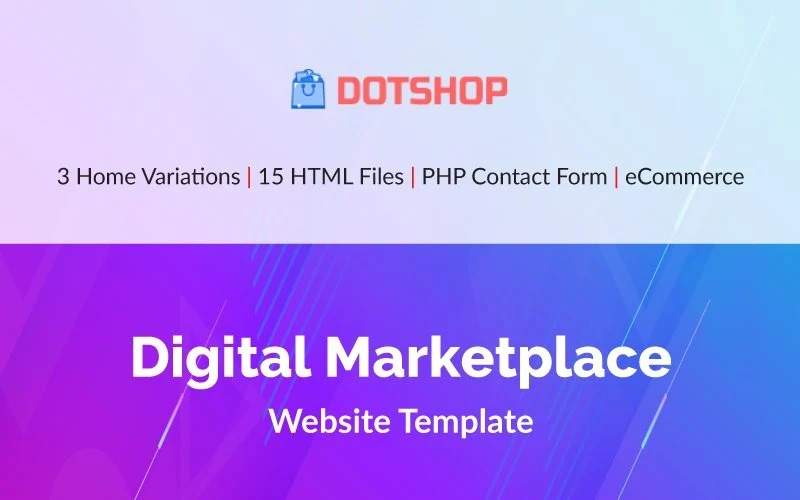 DotShop – Modèle de site Web pour une place de marché numérique