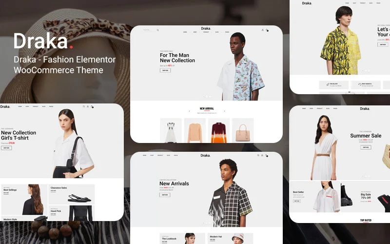 Draka – Thème WooCommerce pour Elementor de mode