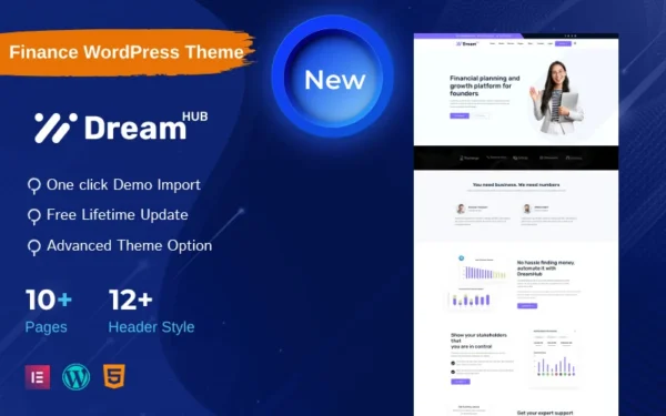 DreamHub - Thème WordPress dédié à la finance