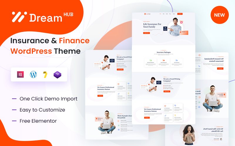 DreamHub – Thème WordPress pour l’assurance et la finance