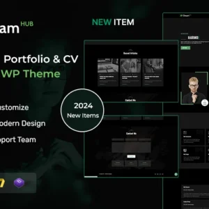 DreamHub – Thème WordPress pour portfolio personnel et CV