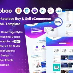 Droboo - Modèle HTML de boutique en ligne polyvalente pour le commerce électronique