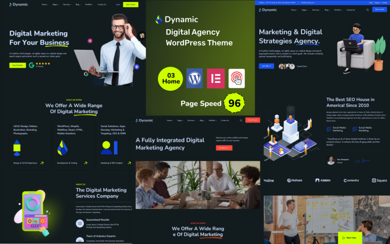 Dynamic – Thème WordPress pour agence numérique