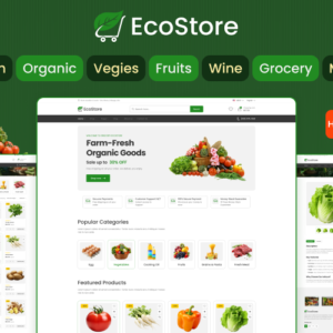 EcoStore - Modèle de site Web HTML pour épicerie en ligne et produits biologiques