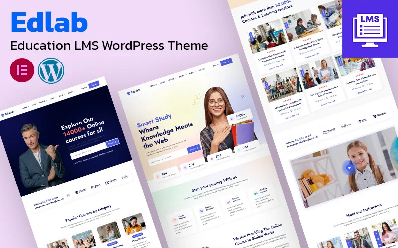 Edlab – Thème WordPress pour LMS éducatif