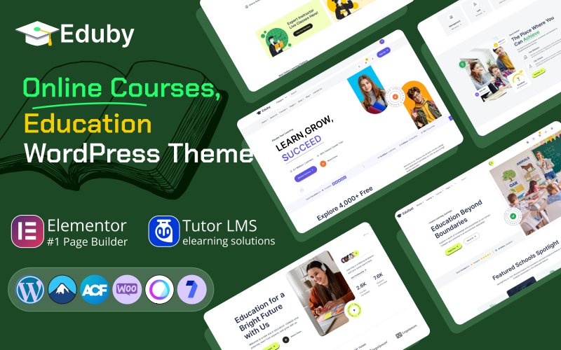 Eduby – Thème WordPress pour cours en ligne et éducation