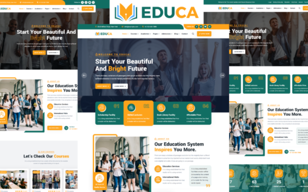 Educa - Modèle de site web HTML5 pour écoles, collèges, universités et cours