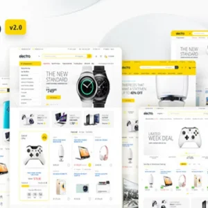 Modèle de site Web de commerce électronique électronique (HTML)