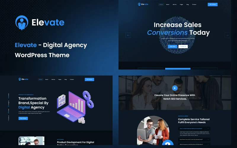 Elevate – Thème WordPress pour agence numérique