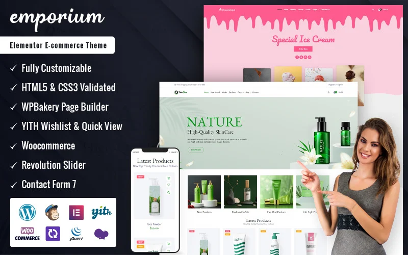 Emporium – Thème WooCommerce Elementor pour boutique en ligne